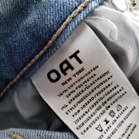 OAT Mid Rise Straight Ankle Jeans Size 25 NEW! - Picture 12 of 12